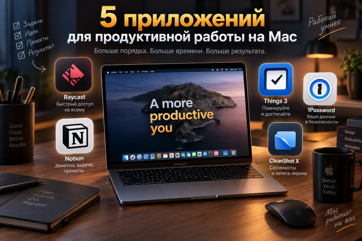 5 лучших приложений для продуктивной работы на Mac